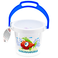 Ведро Фантазия 1,4 л цвет белый