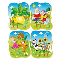 Пазл мягкий развивающий Репка 4 пазла 16 элементов