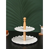 Блюдо 2 яруса "Bella Tenero" 20/25  см