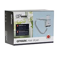 Фен GFmark 6832, настенный, 1850 Вт, 2 режима, 2 скорости. белый