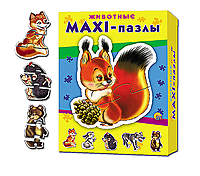 Макси-пазл Животные 6 картинок
