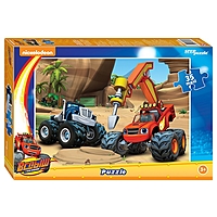 Макси-пазл Вспыш и чудо-машинки 35 элементов