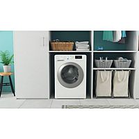 Стиральная машина Indesit BWSE 81293X WSV, класс А, 1200 об/мин, 8 кг, белая