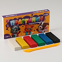 Пластилин 6 цветов, 120 г ArtFox STUDY