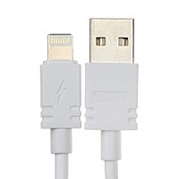 Сетевое зарядное устройство BYZ U26 EU, 2 USB, 2.4 A, кабель Lightning 1 м, белое