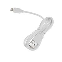 Сетевое зарядное устройство BYZ U26 EU, 2 USB, 2.4 A, кабель Lightning 1 м, белое