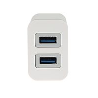 Сетевое зарядное устройство BYZ U26 EU, 2 USB, 2.4 A, кабель Lightning 1 м, белое