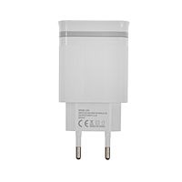 Сетевое зарядное устройство BYZ U26 EU, 2 USB, 2.4 A, кабель Lightning 1 м, белое