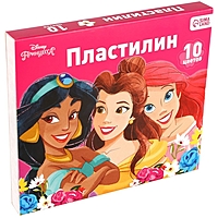 Пластилин 10 цветов 150 г, Принцессы