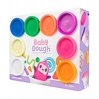Тесто для лепки BabyDough, набор 8 цветов, яркие BD020