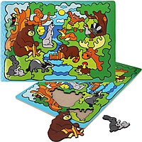 Пазл Лесные Животные деревянный БП-00000242