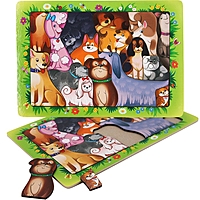 Пазл Домашние Любимцы Собаки деревянный