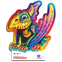 Пазл фигурный Птеранодон деревянный 51 элемент