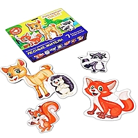 Пазл фигурный Мой первый пазл Лесные жители деревянный