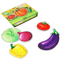 Пазл фигурный Мой первый пазл Овощи деревянный
