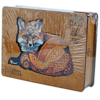 Пазл фигурный Лиса деревянный 100 элементов P-006