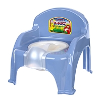 Горшок детский «Утенок» голубовато-серый/ белый 310х295х280мм