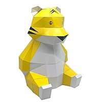 Конструктор "Полигональная фигура "Тигр", арт 1235