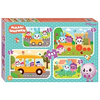 Пазл 4 в 1 Малышарики 12-16-20-24 элементов