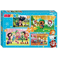 Пазл 4 в 1 Мульт 30-40-54-60 элементов