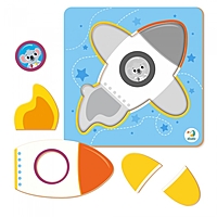 Пазл-сортер Ракета 5 элементов