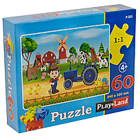 Пазл Трактор на ферме 60 элементов P-201