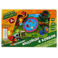 Игрушка деревянная «Вкладыш. Индейцы и ковбои. Ми-ми-мишки»