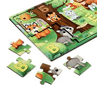 Пазл Изучаем буквы деревянный с чипом 23 элемента