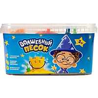 Игрушка в наборе ТМ "Волшебный песок",с формочками 4 шт, песочный, 3 кг