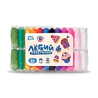 Легкий пластилин Лепи Легко ТМ, набор 24 цвета
