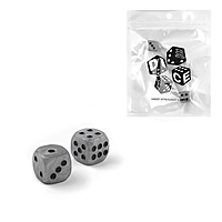Кубики игральные "Время игры", 1.6 х 1.6 см, набор 2 шт,