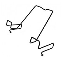 Подставка для книг, металлическая, для парт толщиной до 20 мм, чёрная