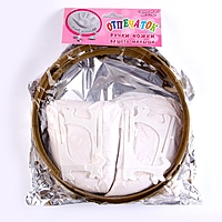 Отпечаток «Ладони двух влюбленных» два кольца, D — 22 см