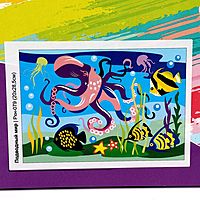 Картина по номерам для малышей «Подводный мир»