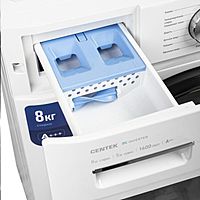 Стиральная машина Centek CT-1953, класс A+++, 1400 об/мин, 8 кг, сушка 5 кг, Inverter, белая