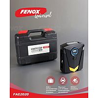 Компрессор FENOX с набором для ремонта шин, фонариком и цифровым манометром, FAE2020
