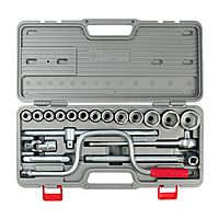 Набор шоферского инструмента «НИЗ», №3, 6-гранные торцевые головки, 19 предметов в кейсе