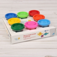 Набор детский для лепки "Тесто-пластилин", 8 цветов по 50 г