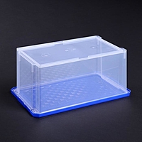 Ящик для хранения с синей крышкой, прямоугольный 12 л Optima