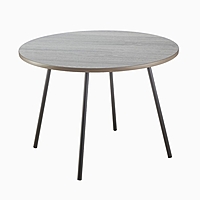 Журнальный столик «Стандарт», ясень черный, d=650 мм