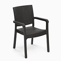 Кресло садовое "Ротанг" 57,5 х 58 х 86,5 см, коричневое