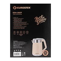 Чайник электрический Eurostek EEK-2027, пластик, колба металл, 1.8 л, 1500 Вт, бежевый