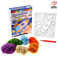 Набор для творчества: лунная фреска и волшебная вышивка "Космос"