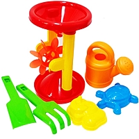 Песочный набор 2-218 6 предметов цвета микс