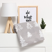 Плед Экономь и Я  "Ёлочки" 150*130см, пл.160 г/м2, 100% п/э