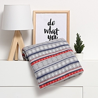 Плед Экономь и Я "Новогодний узор" 150*130см, пл.160 г/м2, 100% п/э