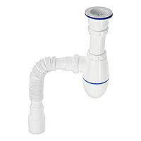 Сифон для мойки Unicorn В220Р, 1 1/2"х40 мм, прикручивающийся выпуск