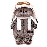 Мягкая игрушка Басик в шлеме и шарфе 19 см