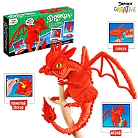Игрушка пластик Набор для творчества Дракон из проволоки красный