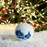 ШАР Д80 ТАМПОПЕЧАТЬ №2 ДЕРЕВНЯ НА БЕЛОМ